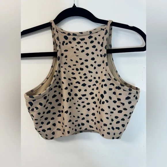 Beach Riot Ribbed Anna Tank Leopard Spot - Picture 5 of 10
